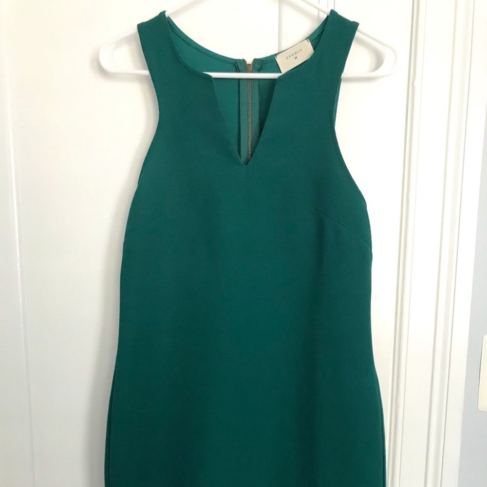 Everly Sleeveless Midi V-neck Dress